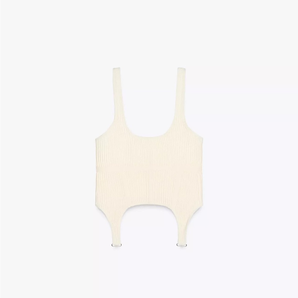 ZARA structured corset top